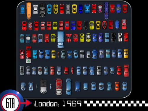 Автопарк GTA: London, 1969