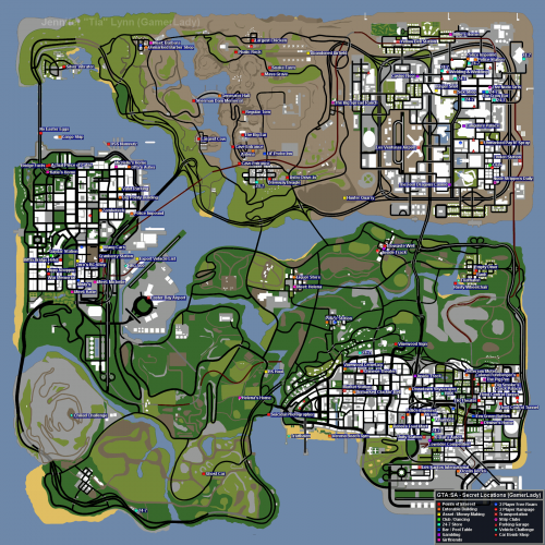 Карта GTA: SA
