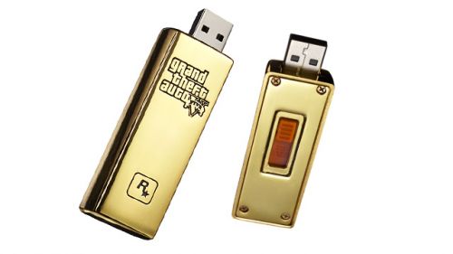 USB-накопитель в виде золотого слитка